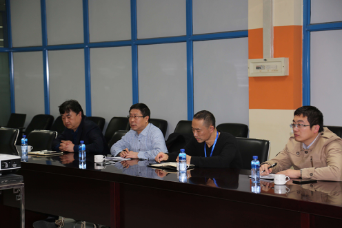 万名干手下基层烟台市国企一队到Stake官网软件公司调研座谈